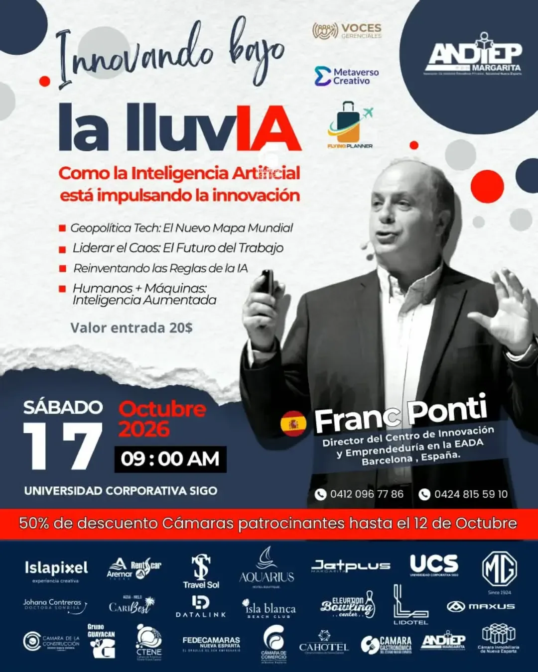 Innovando bajo la lluvIA: con el renombrado conferencista español Franc Ponti