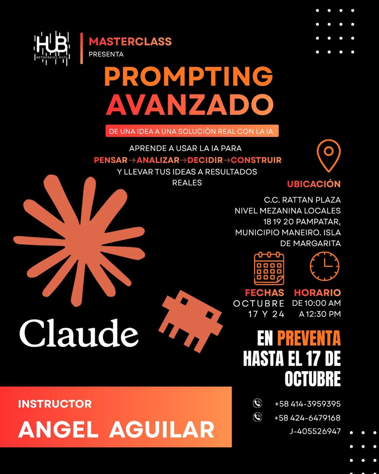Masterclass Presencial: Domina Claude con Ángel Aguilar
