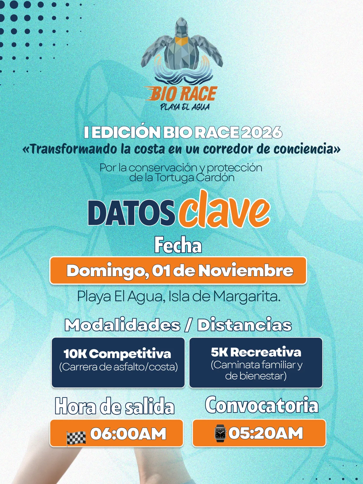 I Edición de Bio Race Playa El Agua: Carrera con propósito