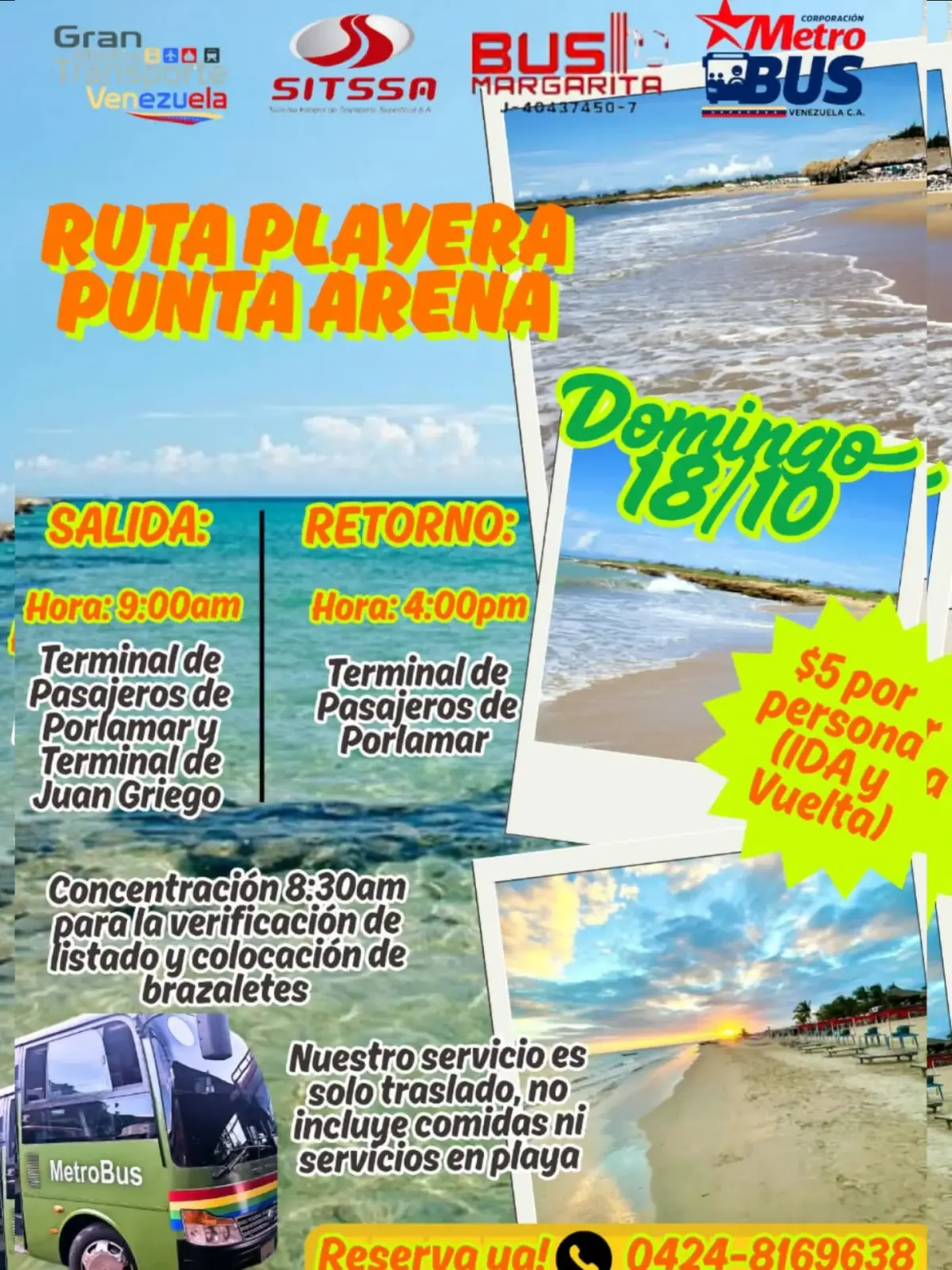 Ruta Playera Especial a Punta Arena